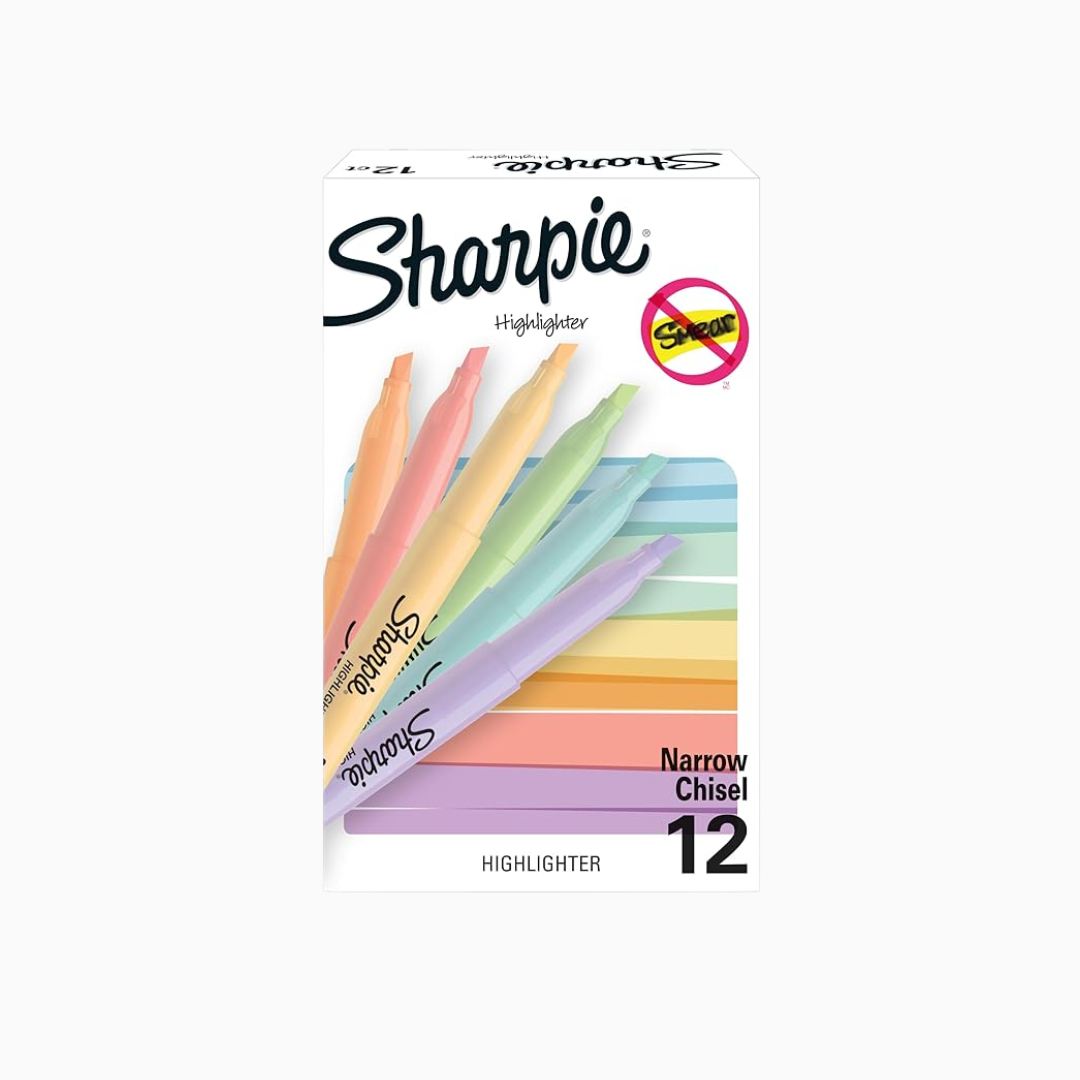 Sharpie Pocket Highlighters, Mild Pastel Colors