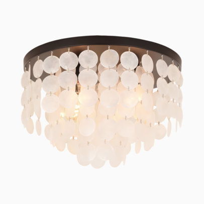 18-inch Capiz Shell Ceiling Light