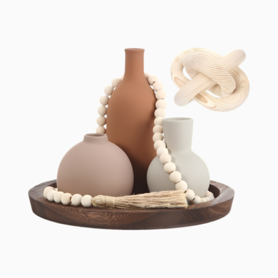 6 Pieces Ceramic Vase Set for Table Centerpieces Decor