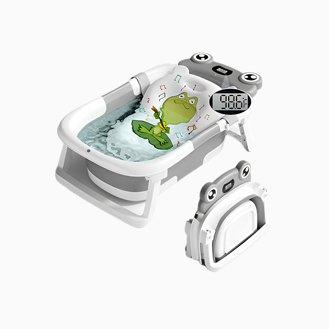 BUNWAG Baby Bathtub, Collapsible Newborn Bathtub